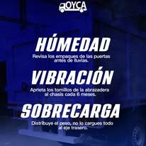 Consejos humedad vibración sobrecarga